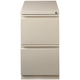 (Scratch & Dent) WorkPro 20"D 2-Drawer Vertical Mobile Pedestal File Cabinet, 27 3/4"H x 15"W x 19 7/8"D, Putty