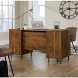 Sauder Outlet Clifford Place Mid-Century Executive Desk, Walnut