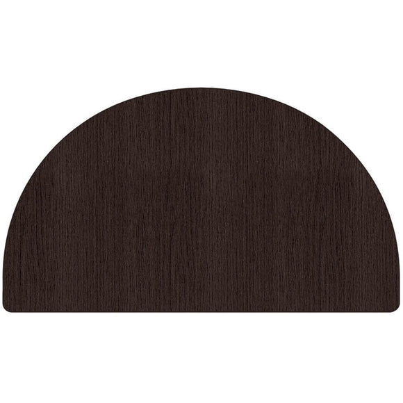 WorkPro Outlet Flex Collection Half Round Table Top, Espresso