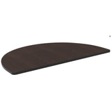 WorkPro Outlet Flex Collection Half Round Table Top, Espresso