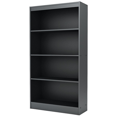 (Scratch & Dent) Outlet South Shore Furniture Axess 4-Shelf Bookcase, Black