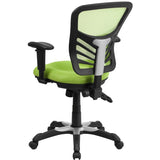 Mid-Back Mesh Multifunction Executive Swivel Ergonomic Office Chair with Adjustable Arms