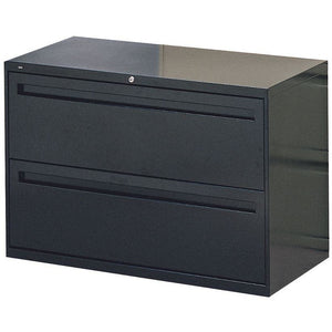 HON¨ Brigade¨ 700 Series Lateral File, 2 Drawers, 28 3/8"H x 42"W x 19 1/4"D, Black