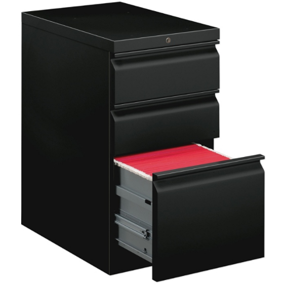 (Scratch & Dent) basyx by HON Mobile Pedestal Vertical Filing Cabinet, 3 Drawers, 28