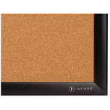 (Scratch & Dent) Office Depot Brand Premium Cork Board, 48" x 72", Satin Black Aluminum Frame Item # 1388323