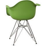 Apollonia Series Plastic Bucket Chair with Chrome Base