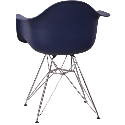Apollonia Series Plastic Bucket Chair with Chrome Base