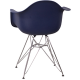 Apollonia Series Plastic Bucket Chair with Chrome Base