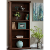 Bush Furniture Yorktown 5 Shelf Bookcase, Antique Cherry, Standard Delivery Item # 870431