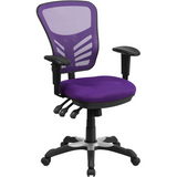 Mid-Back Mesh Multifunction Executive Swivel Ergonomic Office Chair with Adjustable Arms