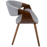 La Volna Reception Chair Walnut Frame