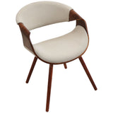 La Volna Reception Chair Walnut Frame