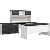Ameriwood Altra Pursuit Credenza, Gray/White