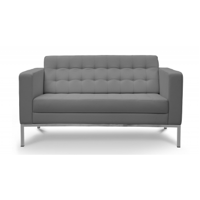 Chiarezza Luxe Love Seat, Bonded Leather