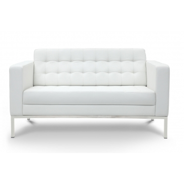 Chiarezza Luxe Love Seat, Bonded Leather