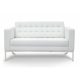 Chiarezza Luxe Love Seat, Bonded Leather