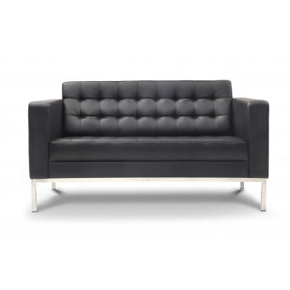 Chiarezza Luxe Love Seat, Bonded Leather