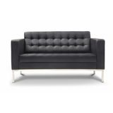 Chiarezza Luxe Love Seat, Bonded Leather