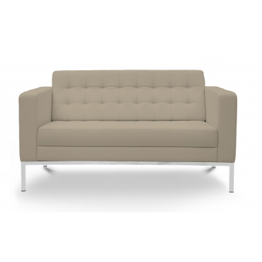 Chiarezza Luxe Love Seat, Bonded Leather