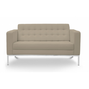 Chiarezza Luxe Love Seat, Bonded Leather