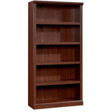 (Scratch & Dent) Realspace Premium Bookcase, 5-Shelf, Brick Cherry