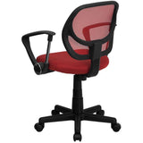 Low Back Mesh Swivel Task Office Chair with Arms