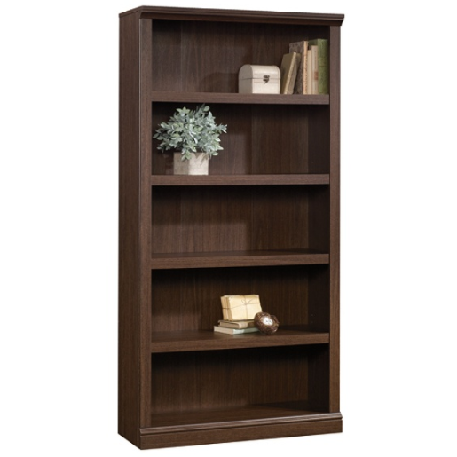 (Scratch & Dent) Realspace Premium Bookcase, 5-Shelf, Mocha
