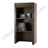 (Scratch & Dent) Sauder Outlet Office Port Collection, Library Hutch, 47 1/2"H x 23 1/4"W x 15 3/4"D, Dark Alder