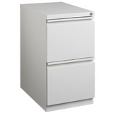 (Scratch & Dent) WorkPro 20"D 2-Drawer Vertical Mobile Pedestal File Cabinet, Light Gray