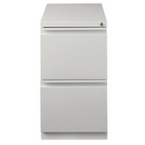 (Scratch & Dent) WorkPro 20"D 2-Drawer Vertical Mobile Pedestal File Cabinet, Light Gray