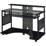 (Scratch and Dent) Z-Line Designs Outlet Mobile Workstation Desk, 36"H x 48"W x 26"D, Black