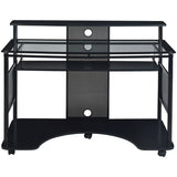(Scratch and Dent) Z-Line Designs Outlet Mobile Workstation Desk, 36"H x 48"W x 26"D, Black
