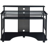 Z-Line Designs Outlet Mobile Workstation Desk, 36"H x 48"W x 26"D, Black