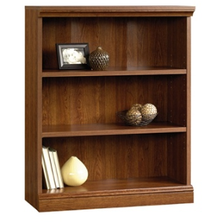 Sauder Camden County Bookcase, 3 Shelves, Planked Cherry