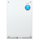 Quartet Infinity Magnetic White Glass Frameless Dry-Erase Board, 48" x 36"