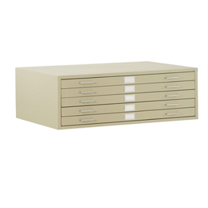 (Scratch & Dent) Sandusky 5-Drawer Flat File, 16 1/8