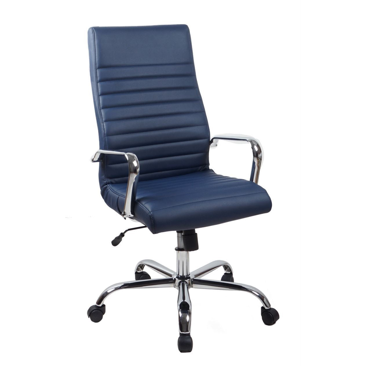 RealBiz Gen3 Modern Comfort Series High-Back LeatherPro Chair, Midnight Blue