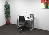Buro48 Modern Home Office Desk with Integrated Power Module, 48"W x 24"D x 30"H