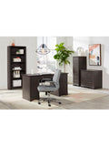 Realspace Outlet Pelingo 72"H 5-Shelf Bookcase, Dark Gray