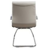 RealBiz Gen3 Modern Comfort Series Visitor LeatherPro Chair, Taupe