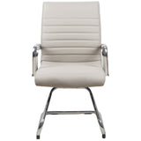 RealBiz Gen3 Modern Comfort Series Visitor LeatherPro Chair, Taupe
