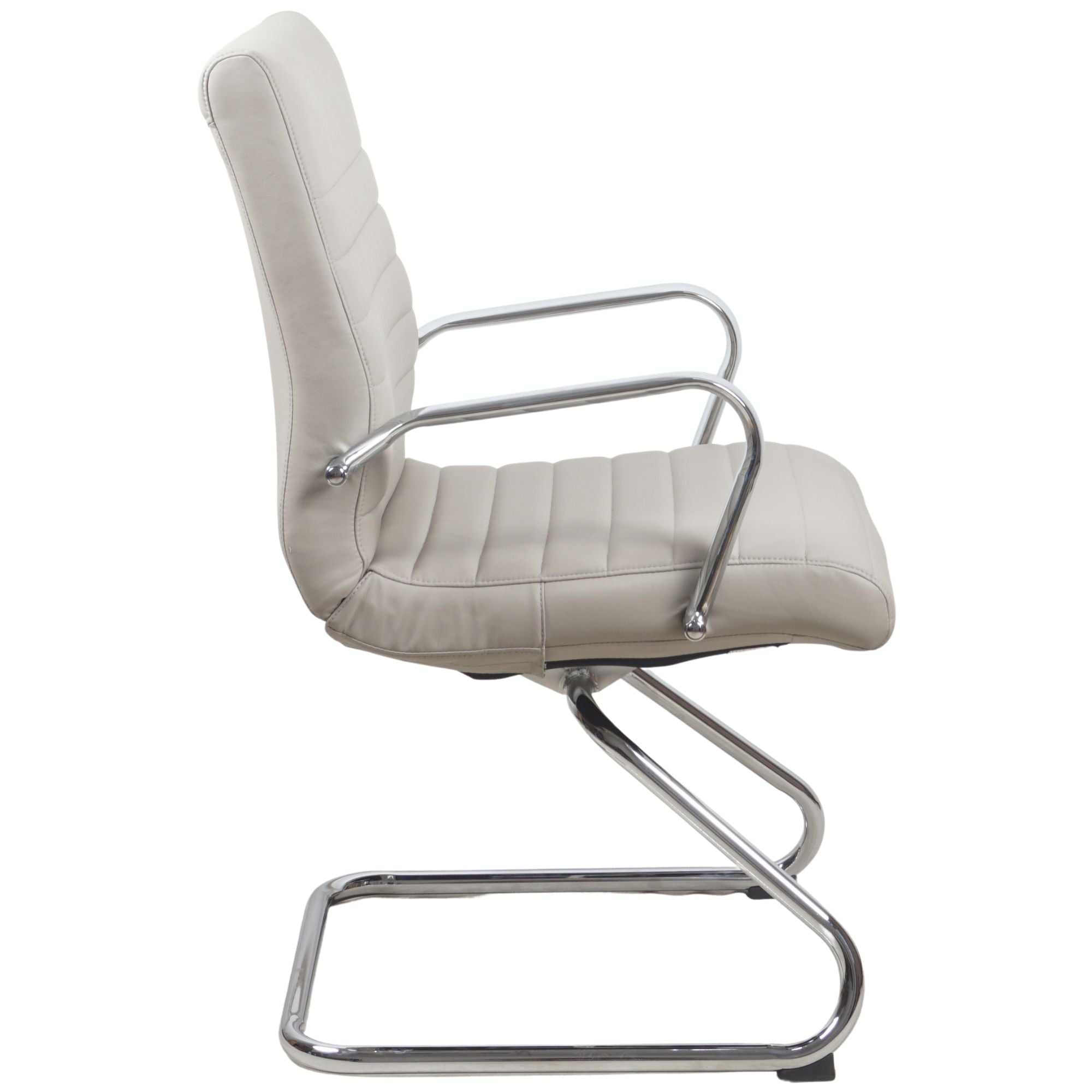 RealBiz Gen3 Modern Comfort Series Visitor LeatherPro Chair, Taupe