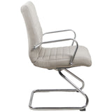 RealBiz Gen3 Modern Comfort Series Visitor LeatherPro Chair, Taupe