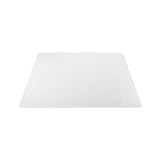 Universal 60" x 46" Clear Cleated Low Pile Carpet Office Chair Mat