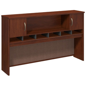 (Scratch & Dent) Bush Business Furniture Outlet Components 2 Door Hutch, 72"W, Hansen Cherry/Graphite Gray