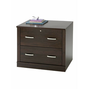 Sauder Outlet Office Port 34"W Lateral 2-Drawer File Cabinet, Dark Alder