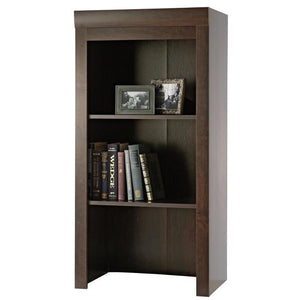 Sauder Outlet Office Port Collection, Library Hutch, Dark Alder
