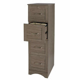 Realspace Outlet Pelingo 22"D 4-Drawer Letter/Legal Vertical File Cabinet, Gray