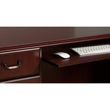 kathy ireland Outlet Office by Bush Business Furniture Bennington L Shaped Desk, Harvest Cherry