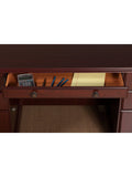 kathy ireland Home by Bush Furniture Bennington Executive Desk, Harvest Cherry
